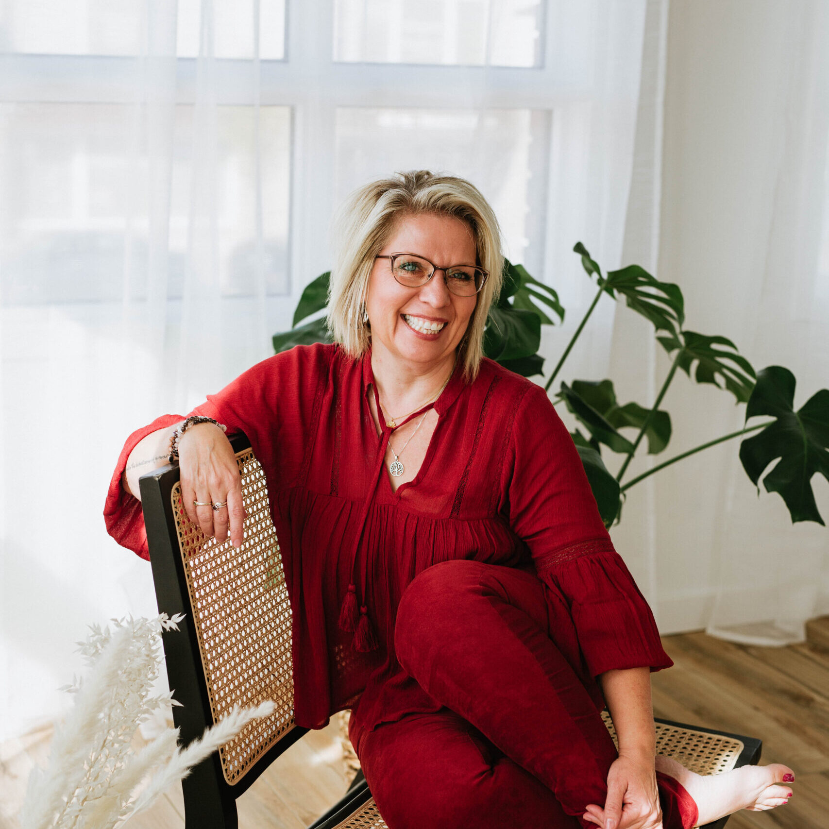 Professional portrait of Bonnie Wirth, mentor for conscious leaders and higher identity alignment.